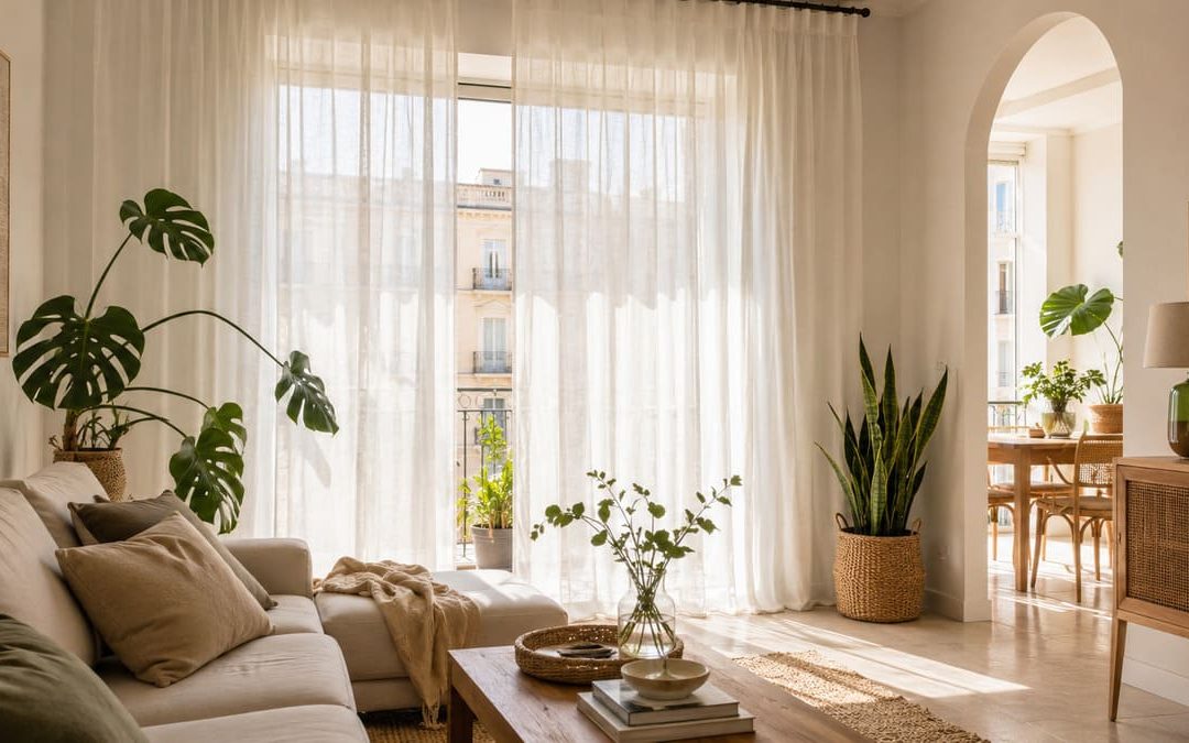 Cómo dar un aire más fresco a tu casa con textiles ligeros